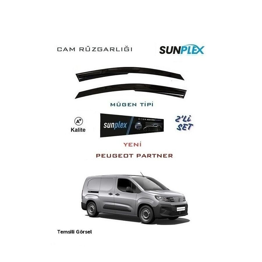 Cam Rüzgarlığı 2'li Set Peugeot Partner (2024-2025)