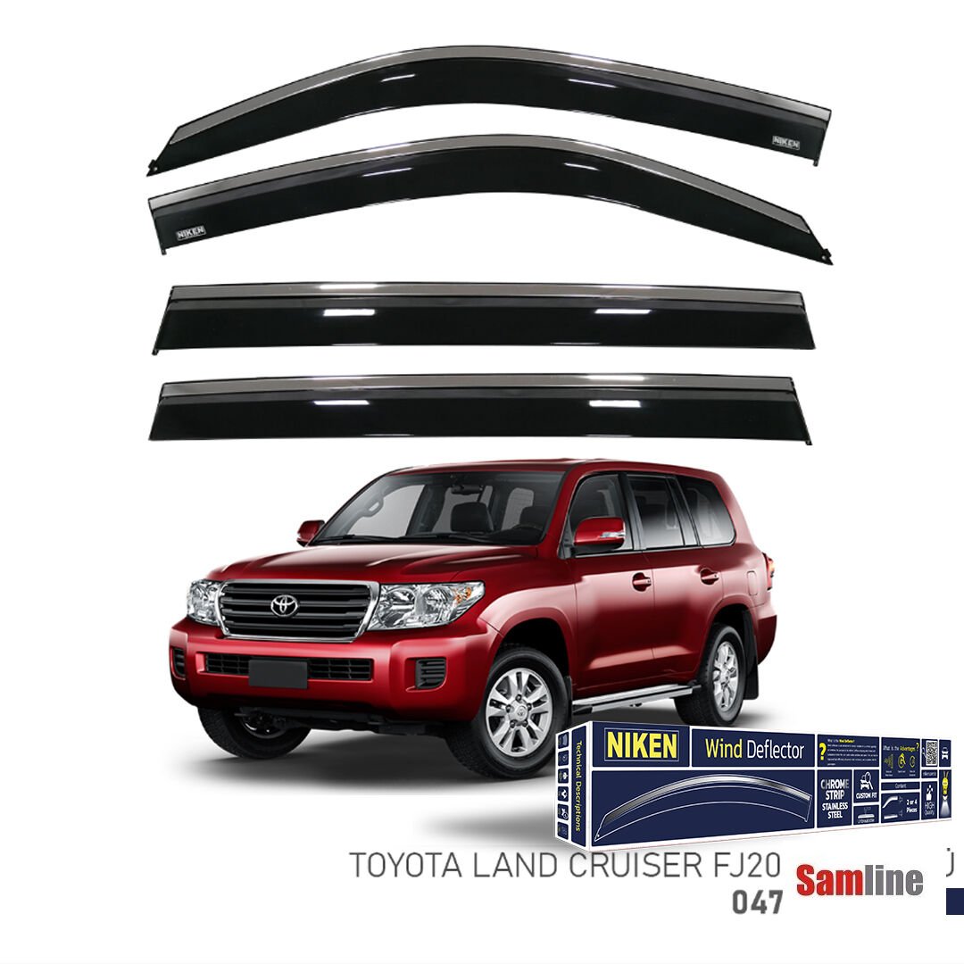 Cam Rüzgarlığı Kromlu 4'lü Set Toyota Land Cruiser FJ200 (2007+)