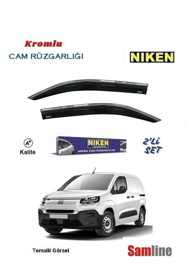 Cam Rüzgarlığı Kromlu 2'li Set Fiat Doblo III Cargo (2023-2025)