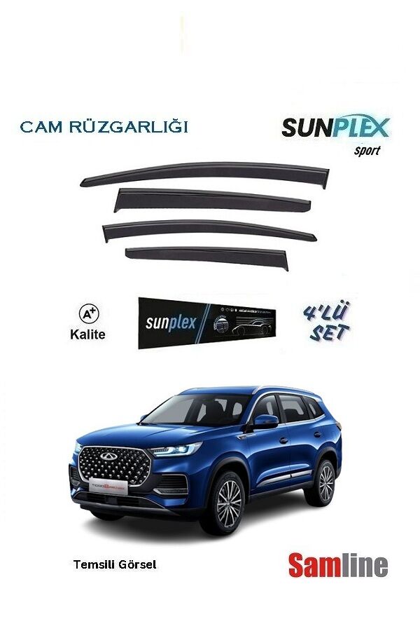 Cam Rüzgarlığı 4'lü Set Chery Tiggo 8 Pro Max (2024)