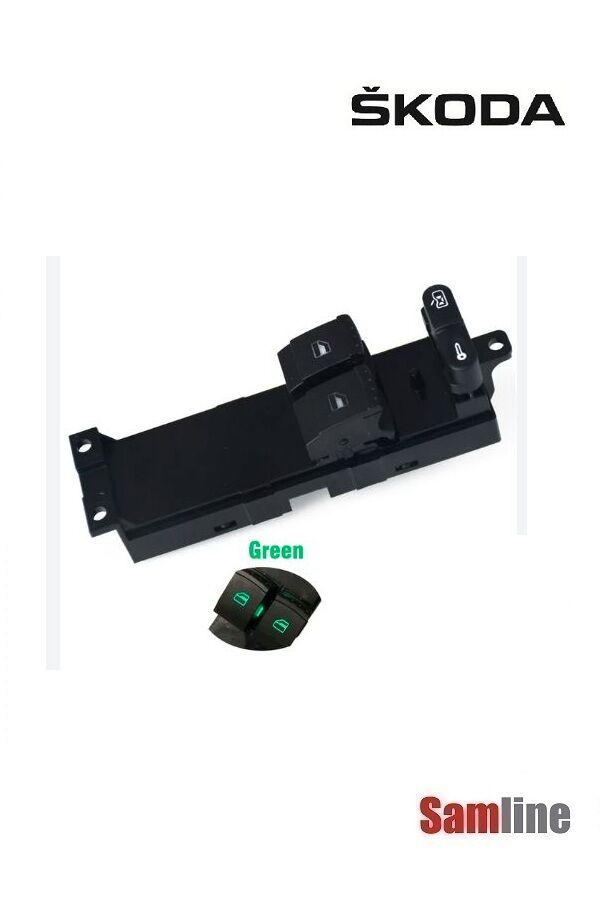 Cam Açma Kapama Düğmesi Ön Sol 2'li Anahtar Skoda Fabıa 2001-2007