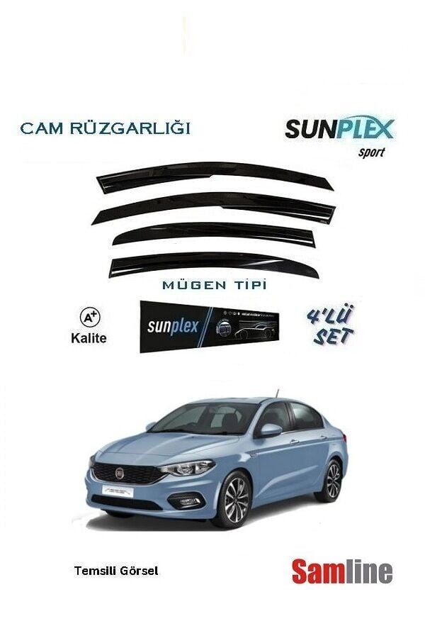 Cam Rüzgarlığı 4'lü Set Fiat Egea Sedan (2015-2025)