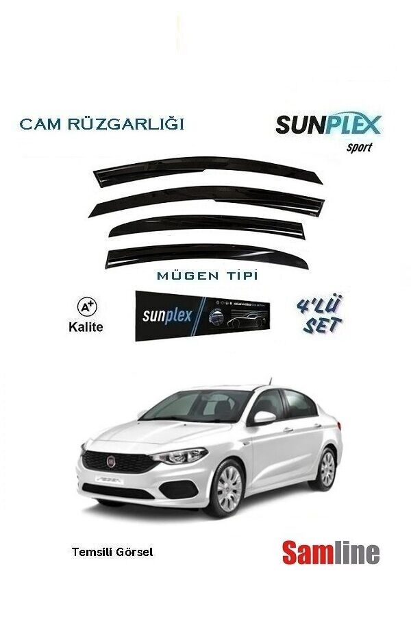 Cam Rüzgarlığı 4'lü Set Fiat Egea Sedan (2015-2025)