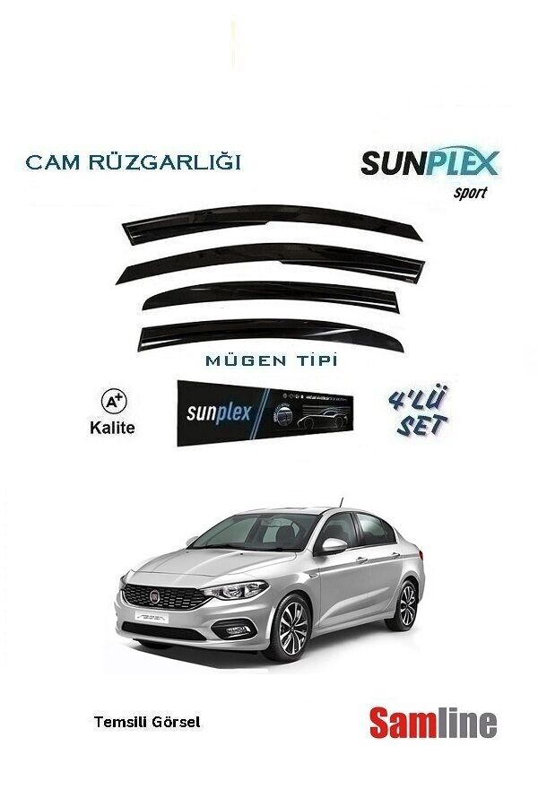 Cam Rüzgarlığı 4'lü Set Fiat Egea Sedan (2015-2025)