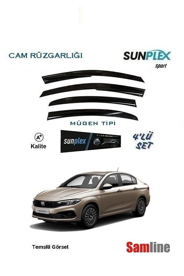 Cam Rüzgarlığı 4'lü Set Fiat Egea Sedan (2015-2025)