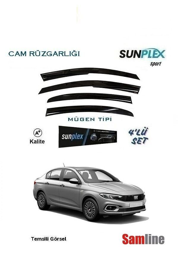 Cam Rüzgarlığı 4'lü Set Fiat Egea Sedan (2015-2025)