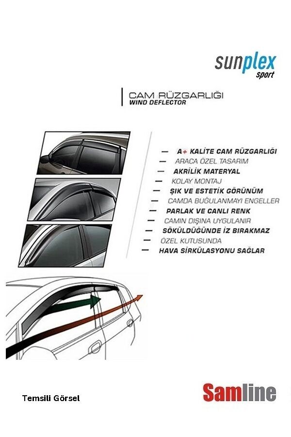 Cam Rüzgarlığı 4'lü Set Dacıa Duster (2018-2022)