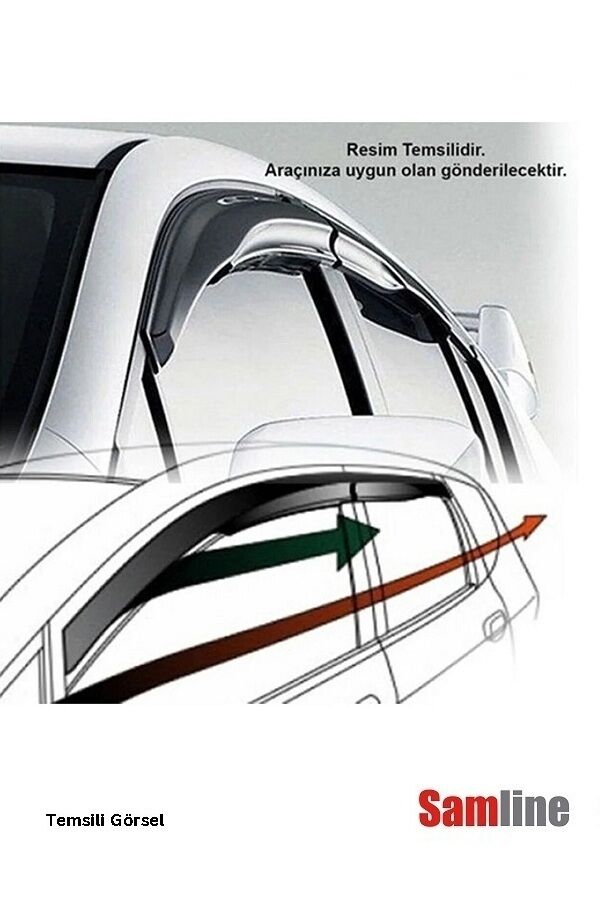 Cam Rüzgarlığı 4'lü Set Lada Samara Hatchback 5 Kapı Tüm Modeller