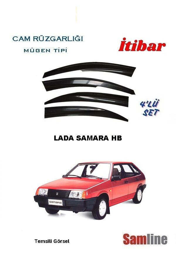 Cam Rüzgarlığı 4'lü Set Lada Samara Hatchback 5 Kapı Tüm Modeller