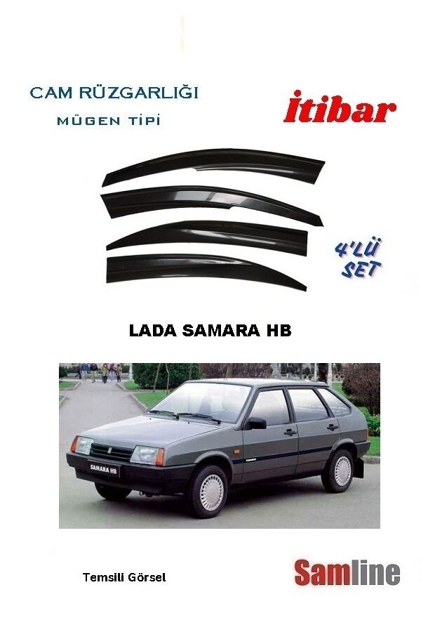 Cam Rüzgarlığı 4'lü Set Lada Samara Hatchback 5 Kapı Tüm Modeller