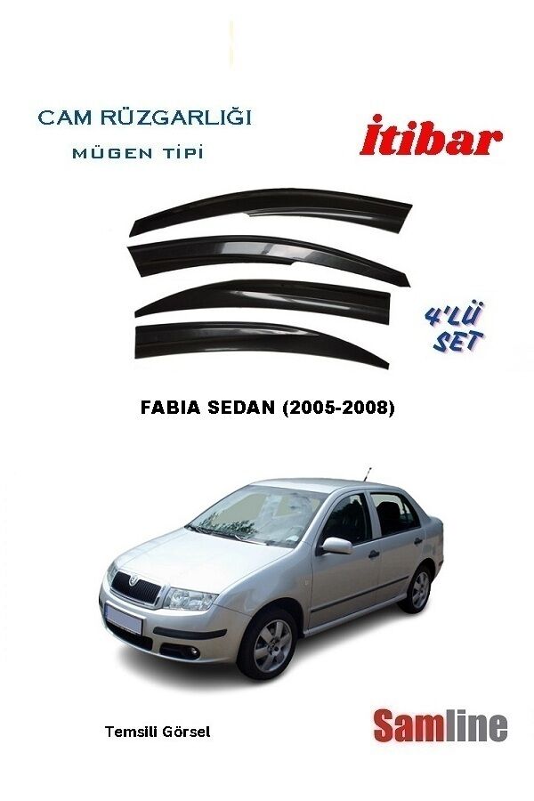 Cam Rüzgarlığı 4'lü Set Skoda Fabıa Sedan (2002-2008)