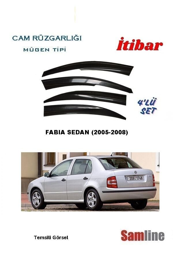Cam Rüzgarlığı 4'lü Set Skoda Fabıa Sedan (2002-2008)