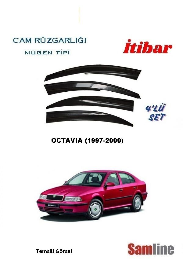 Cam Rüzgarlığı 4'lü Set Skoda Octavıa Sedan (1997-2004) A4 Kasa