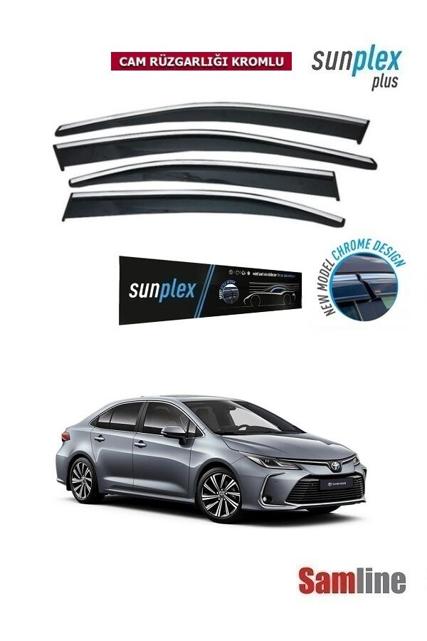 Cam Rüzgarlığı Kromlu 4'lü Set Toyota Corolla Sedan (2019-2024)