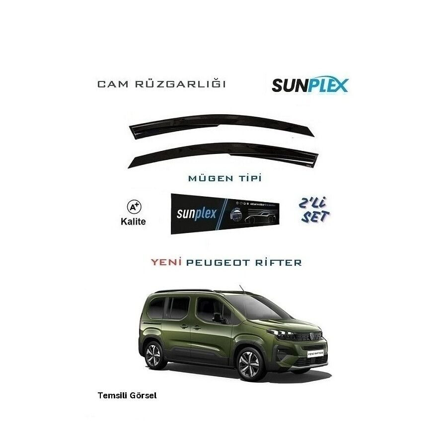 Cam Rüzgarlığı 2'li Set Peugeot Rifter  (2024-2025)