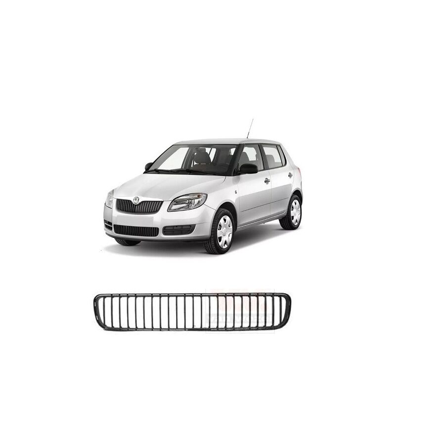 Tampon orta ızgarası Skoda Fabıa (2008-2010) Roomster (2007-2010) Tampon Orta Panjuru