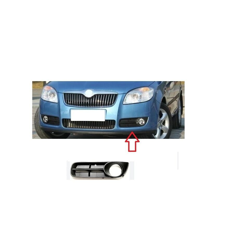 Sis Farı Kapağı Sol Fabıa (2008-2010) Roomster (2007-2010)  Skoda Tampon Sis Çerçevesi