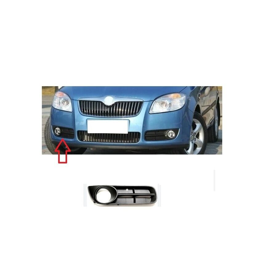 Sis Farı Kapağı Sağ Fabıa (2008-2010) Roomster (2007-2010)  Skoda Tampon Sis Çerçevesi