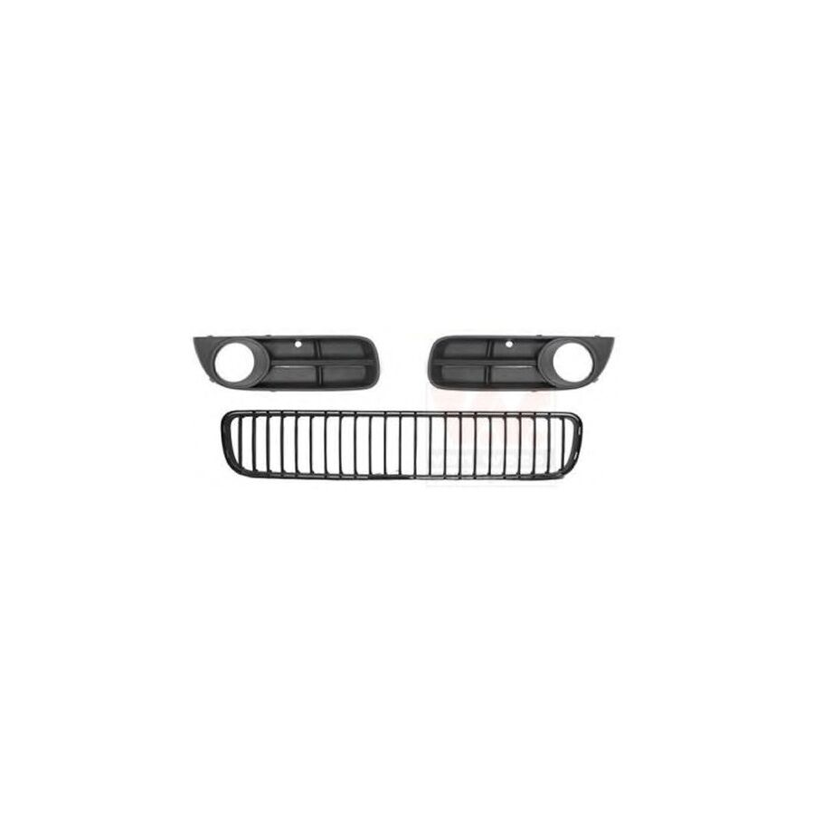 Tampon Orta Izgarası Sağ Sol Sis Farı Kapağı  Set Skoda Fabıa (2008-2010) Roomster (2007-2010)