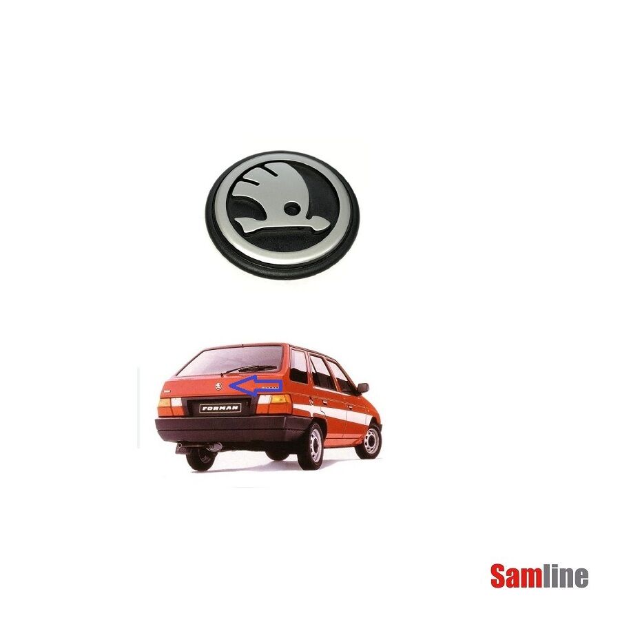 Amblem Ön Arka 2'li Set Skoda Favorit Forman (Skoda Logosu)