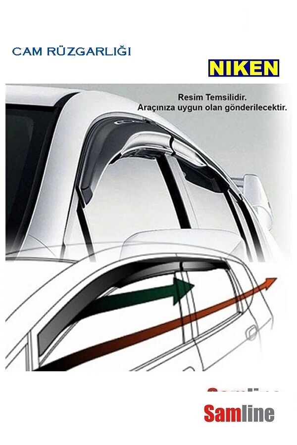 Cam Rüzgarlığı Kromlu 4'lü Set Kia Sportage  (2022-2024)