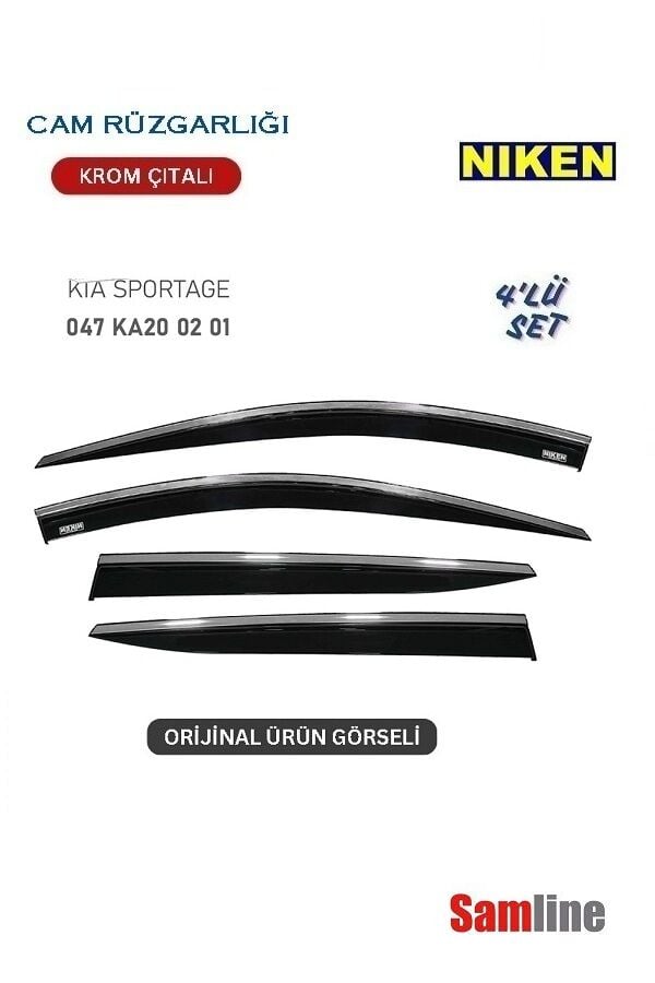 Cam Rüzgarlığı Kromlu 4'lü Set Kia Sportage  (2022-2024)