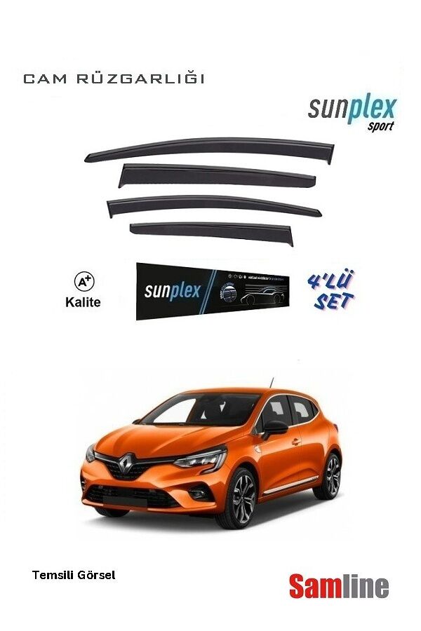 Cam Rüzgarlığı 4'lü Set Renault Clio 5 (2020-2023) SUNPLEX