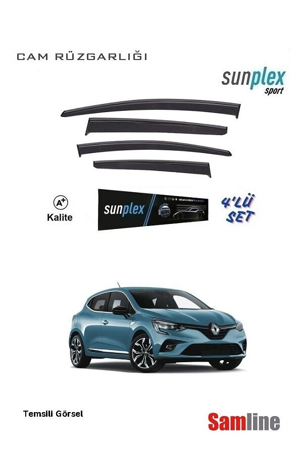 Cam Rüzgarlığı 4'lü Set Renault Clio 5 (2020-2023) SUNPLEX