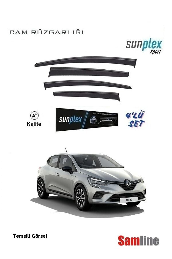 Cam Rüzgarlığı 4'lü Set Renault Clio 5.5 (2024-2025) SUNPLEX