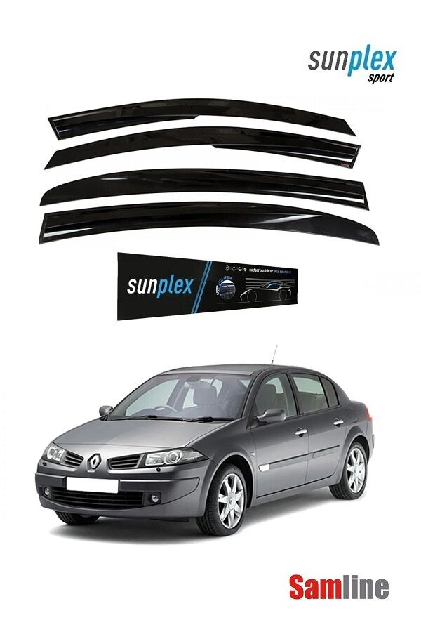 Cam Rüzgarlığı 4'lü Set Renault Megane II Sedan (2008-2012) SUNPLEX