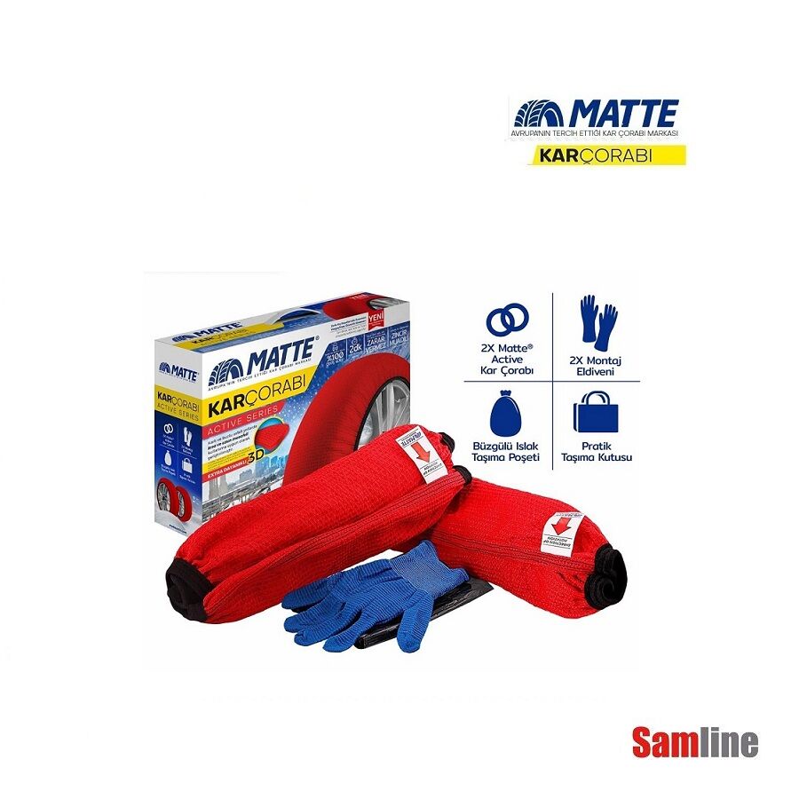 Kar Çorabı Matte Active Series Large