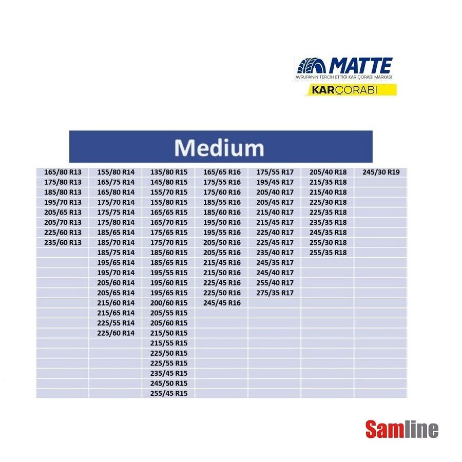 Kar Çorabı Matte Active Series Medium
