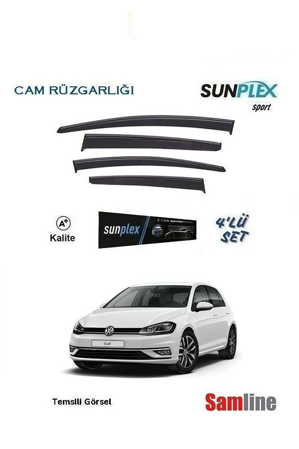 Cam Rüzgarlığı 4'lü Set VW Golf 7.5 (2017-2020) SUNPLEX