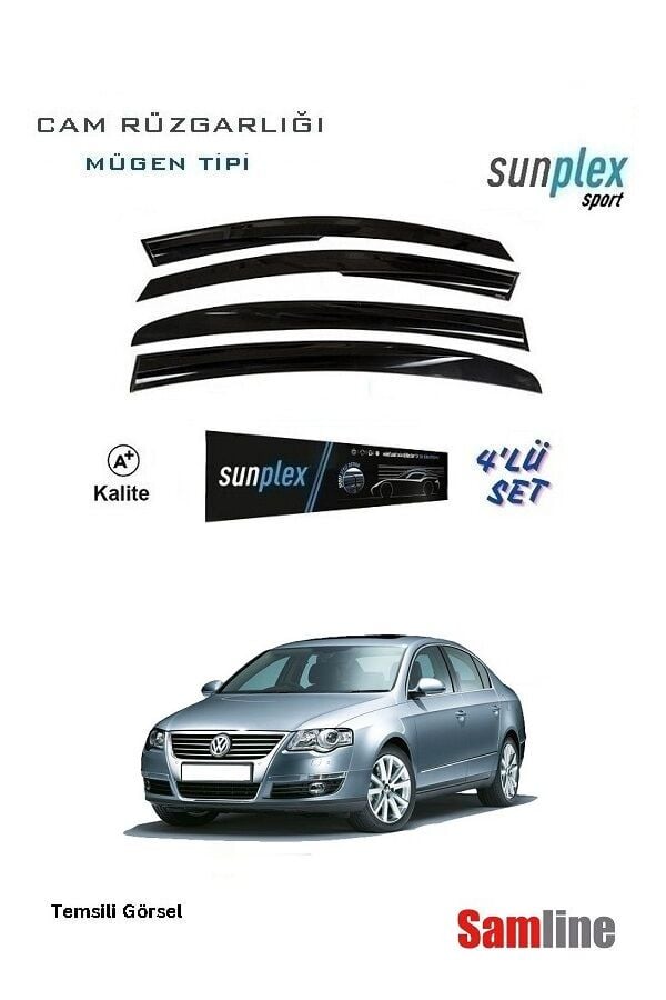 Cam Rüzgarlığı 4'lü Set VW Passat B6 (2016-2011) SUNPLEX
