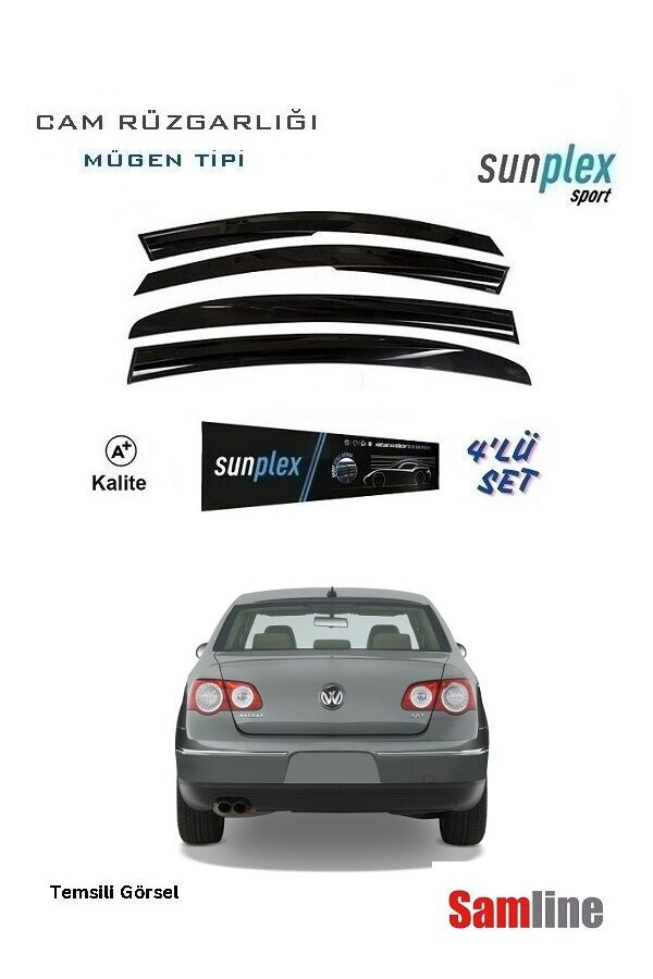 Cam Rüzgarlığı 4'lü Set VW Passat B6 (2016-2011) SUNPLEX