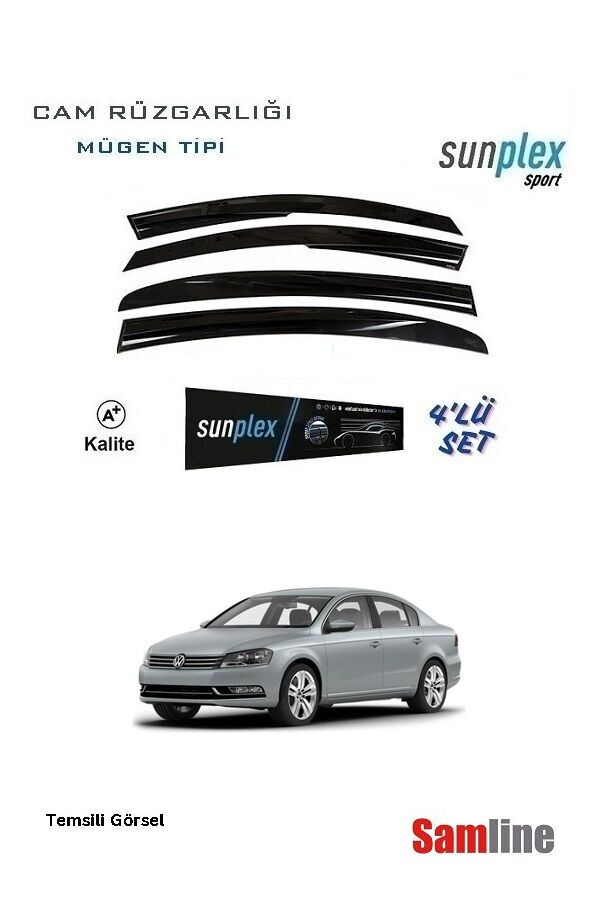 Cam Rüzgarlığı 4'lü Set VW Passat B7 (2011-2014) SUNPLEX