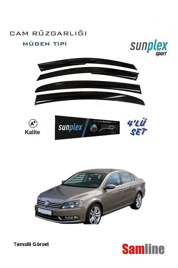 Cam Rüzgarlığı 4'lü Set VW Passat B7 (2011-2014) SUNPLEX