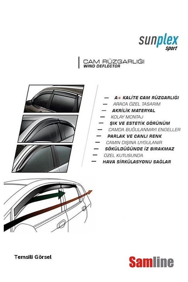 Cam Rüzgarlığı 4'lü Set Hyundai Accent Era (2006-2012) SUNPLEX