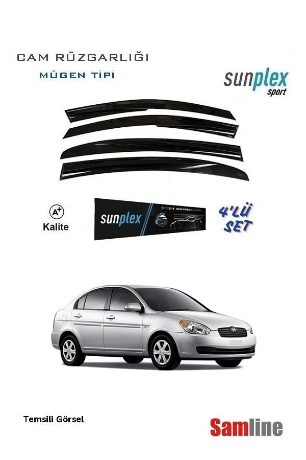 Cam Rüzgarlığı 4'lü Set Hyundai Accent Era (2006-2012) SUNPLEX