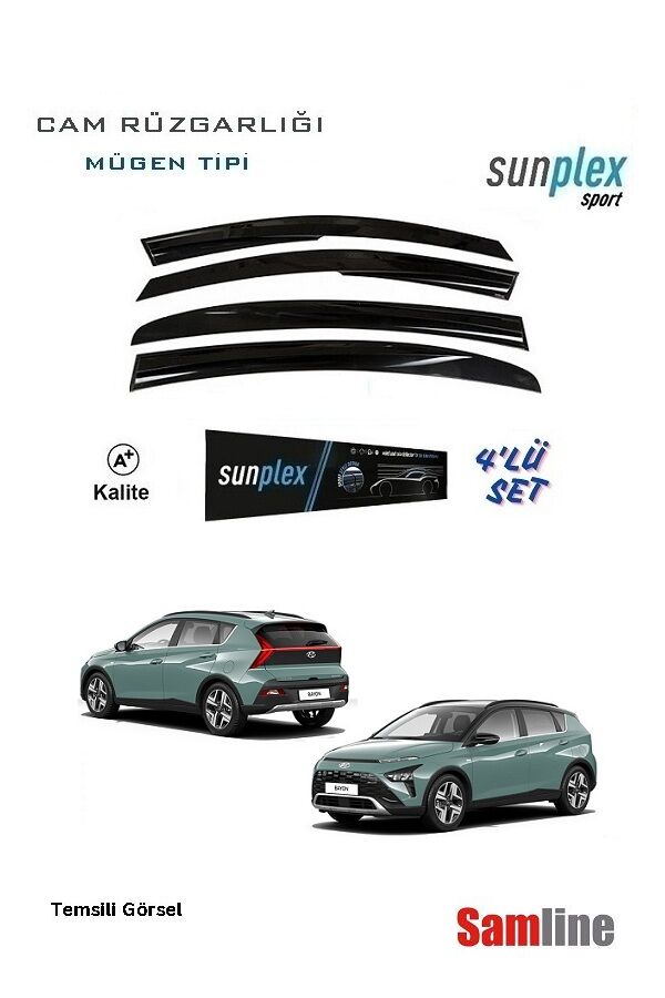 Cam Rüzgarlığı 4'lü Set Hyundai Bayon (2022-2024) SUNPLEX