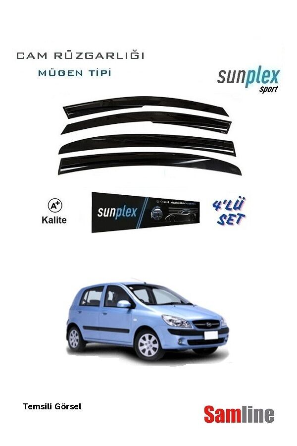 Cam Rüzgarlığı 4'lü Set Hyundai Getz  (2003-2011) SUNPLEX