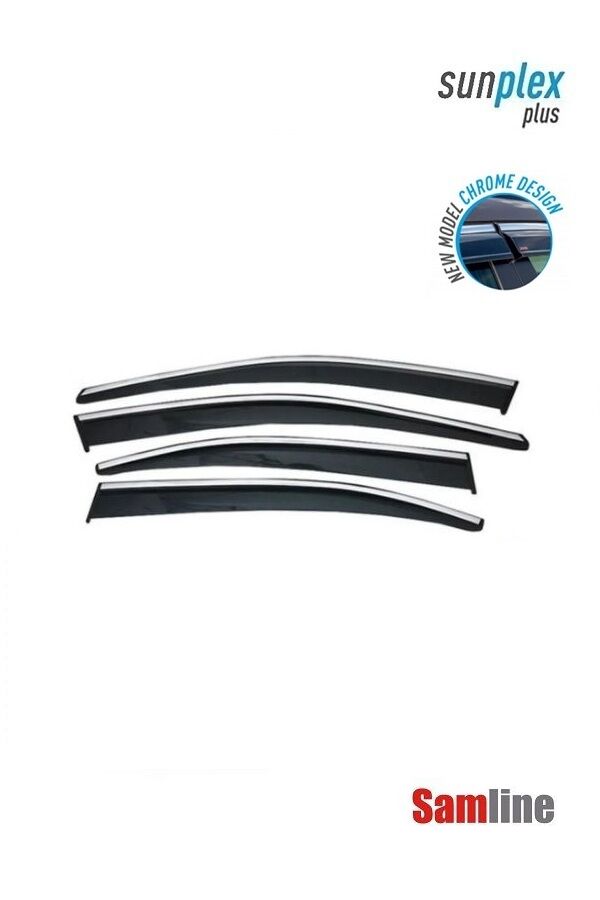 Cam Rüzgarlığı Kromlu 4'lü Set Skoda Octavıa (2017-2019) Sunplex Plus