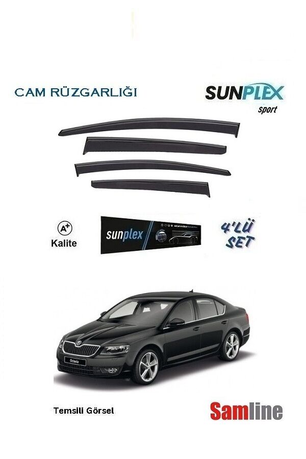 Cam Rüzgarlığı 4'lü Set Skoda Octavıa (2013-2017) Sunplex Sport