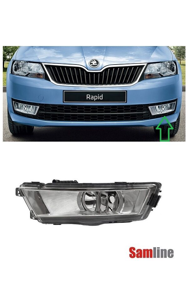 Sis Farı Sol (Beyaz) Skoda Rapid (2013-2016) 5JA941701