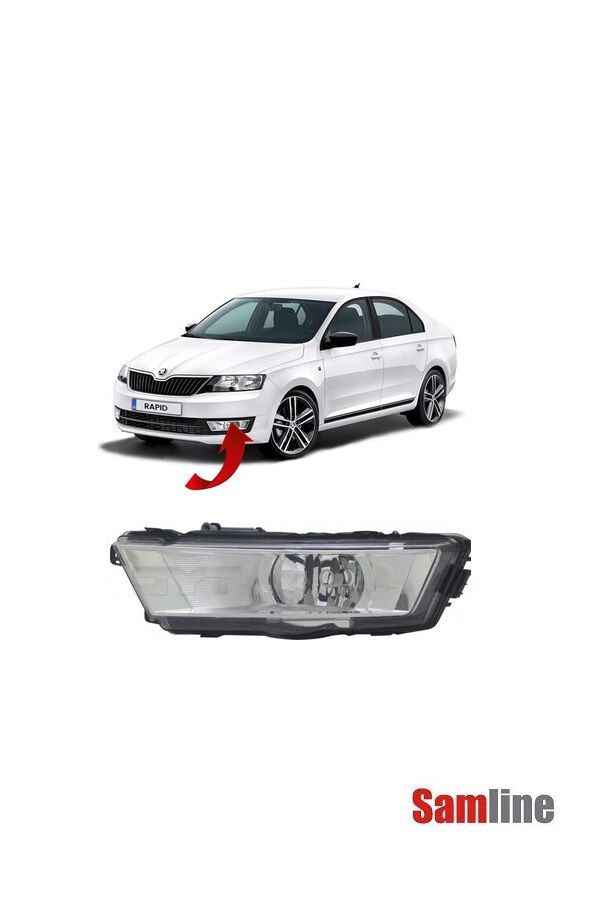 Sis Farı Sol (Beyaz) Skoda Rapid (2013-2016) 5JA941701