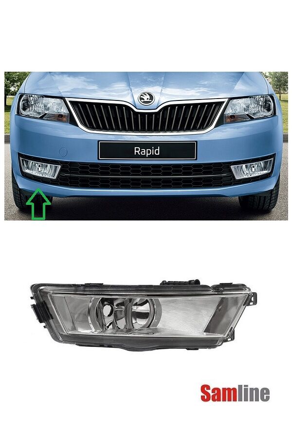 Sis Farı Sağ (Beyaz) Skoda Rapid (2013-2016) 5JA941702
