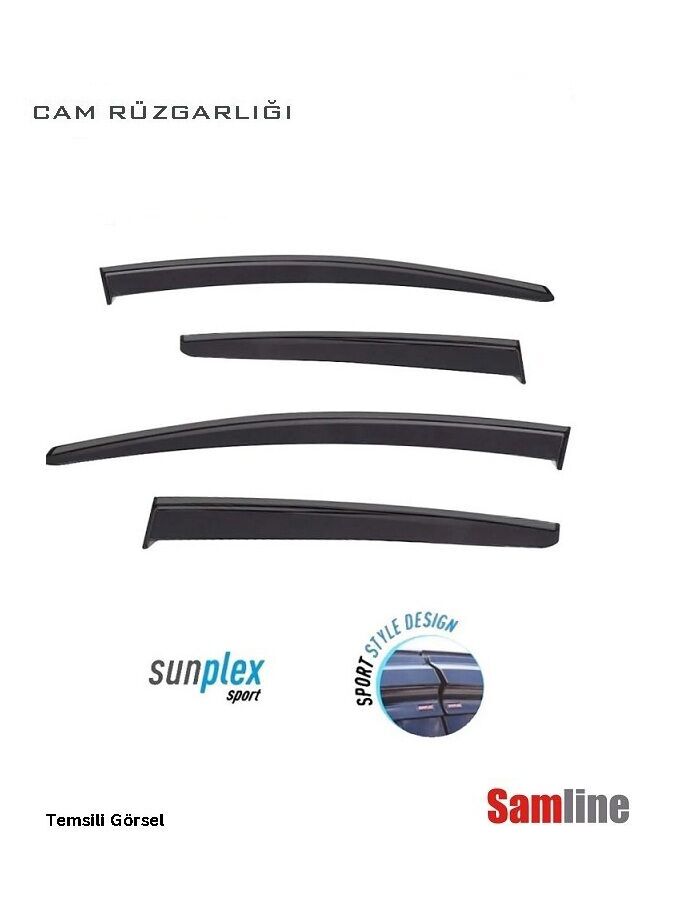 Cam Rüzgarlığı 4'lü Set Skoda Superb (2015-2018) Sunplex Sport