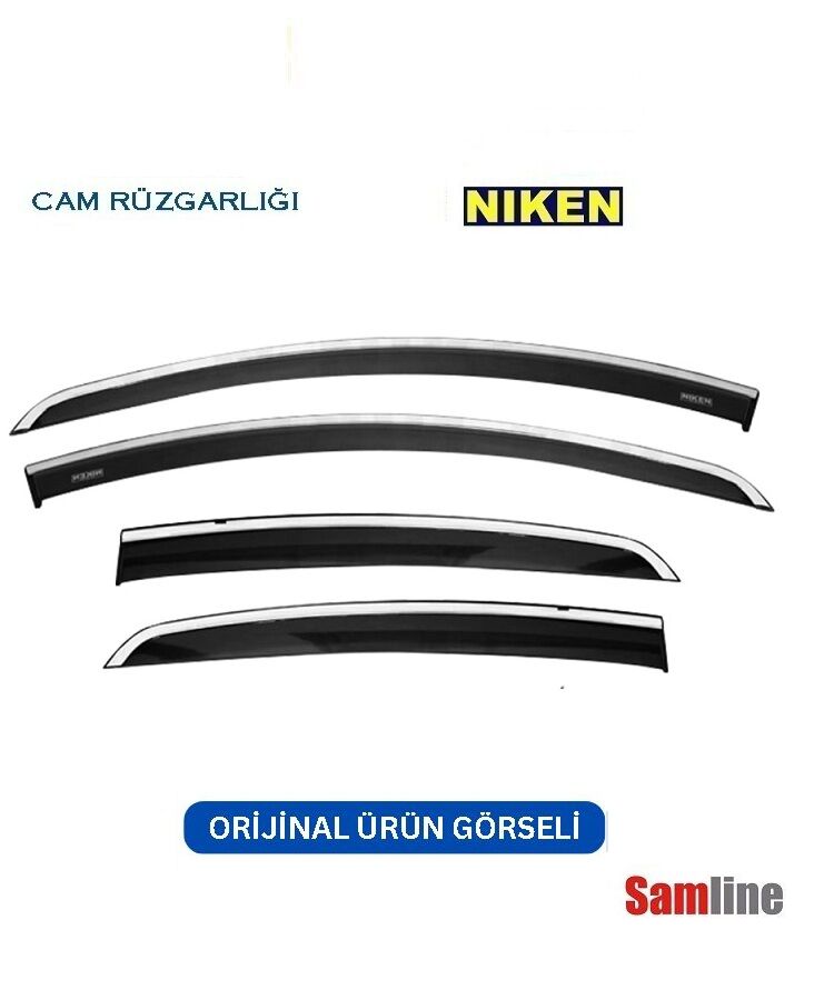 Cam Rüzgarlığı Kromlu 4'lü Set Fiat Linea (2007-2017) NİKEN
