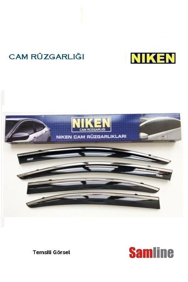 Cam Rüzgarlığı Kromlu 4'lü Set Fiat Egea Sedan (2015-2025) NİKEN