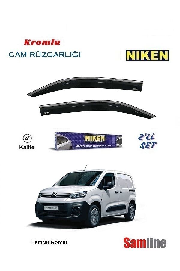 Cam Rüzgarlığı Kromlu 2'li Set Citroen Berlingo Panelvan (2019-2023)